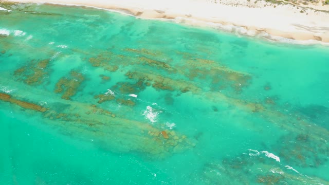 CABO PULMO LOS CABOS BCS MEXICO-2021: Gentle Waves Over Clear Turquoise Water and Seabed