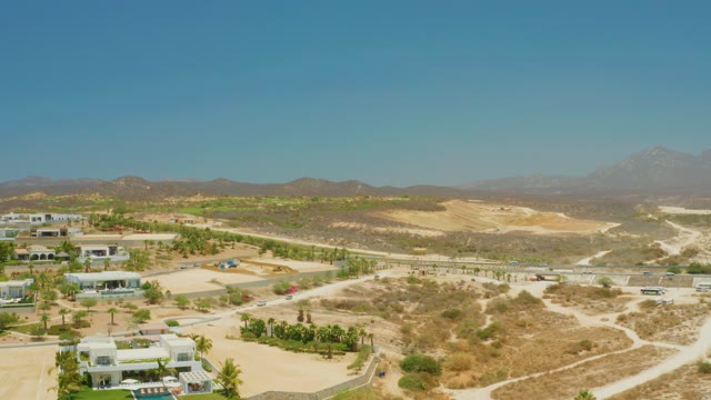 EL TULE BEACH LOS CABOS BCS MEXICO-2021: Arid Hillside Residential Area with Modern Villas