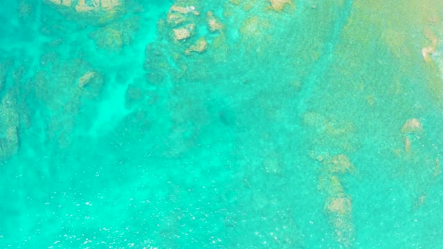 EL TULE BEACH LOS CABOS BCS MEXICO-2021: Shallow Turquoise Water with Growing Surface Ripples
