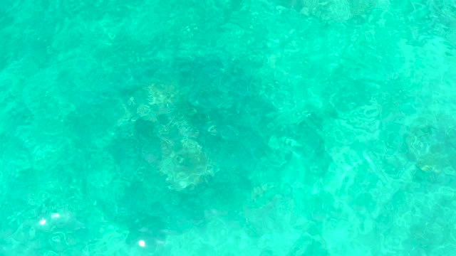 EL TULE BEACH LOS CABOS BCS MEXICO-2021: Clear Turquoise Water Over Sunlit Seabed