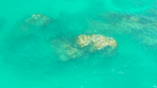 DREAMS LOS CABOS BCS MEXICO-2021: Underwater Rocks in Crystal-Clear Turquoise Water