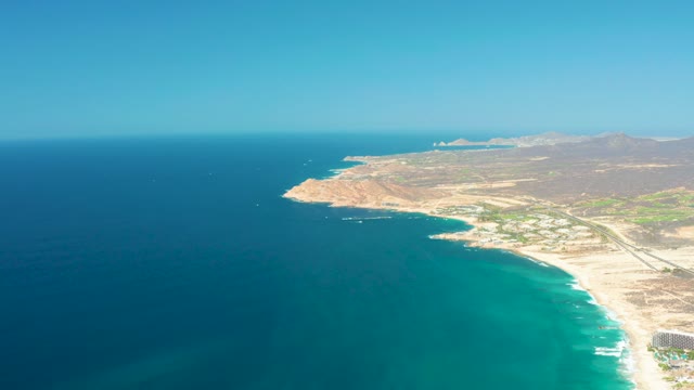 DREAMS LOS CABOS BCS MEXICO-2021: Coastal Shoreline with Turquoise Waters and Sandy Beach