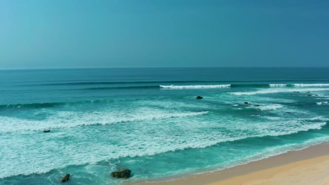 SAN LUIS BEACH EAST CAPE LOS CABOS MEXICO-2021: Waves Rolling Toward Sandy Shore