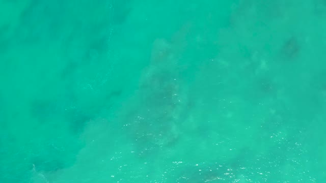 SAN LUIS BEACH EAST CAPE LOS CABOS MEXICO-2021: Gentle Ocean Waves Over Shallow Seabed