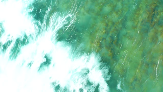 SAN LUIS BEACH EAST CAPE LOS CABOS MEXICO-2021: Waves Crashing and Receding Over Shallow Seabed