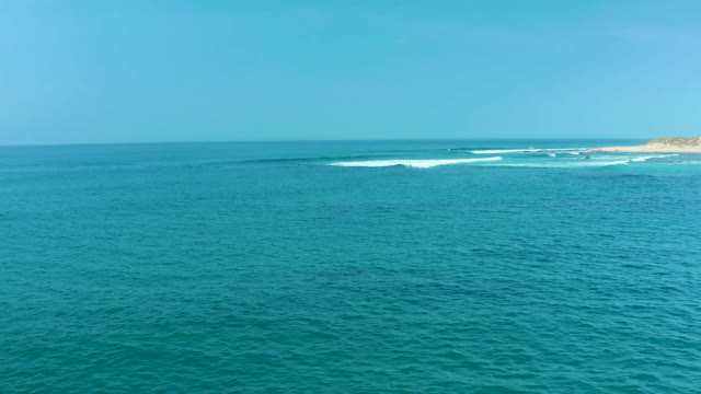 SAN LUIS BEACH EAST CAPE LOS CABOS MEXICO-2021: Gentle Ocean Waves Approaching the Coastline