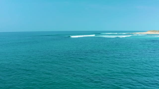SAN LUIS BEACH EAST CAPE LOS CABOS MEXICO-2021: Waves Forming and Breaking near the Shore