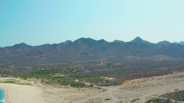 LOS FRALIES LOS CABOS BCS MEXICO-2021: Coastal Desert and Mountain Range From Above