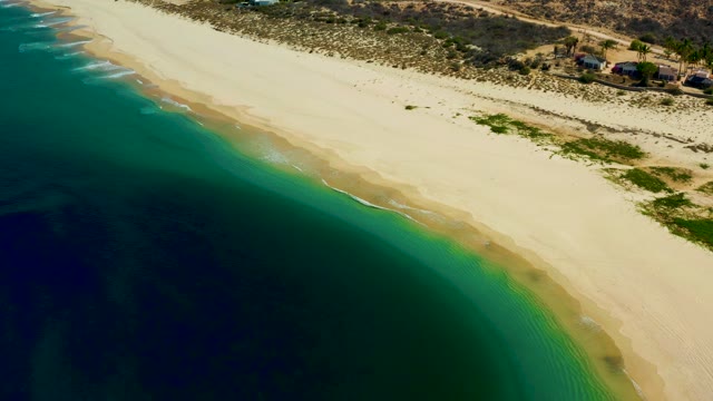 LOS FRALIES LOS CABOS BCS MEXICO-2021: Coastal Shoreline with Gentle Waves and Sandy Beach