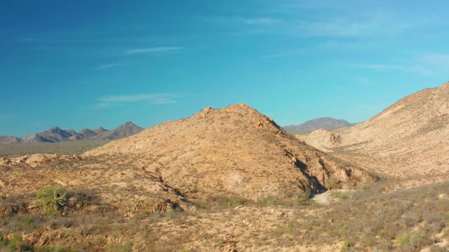 CABO PULMO BCS MEXICO-2021: Desert Landscape From Moving Vehicle