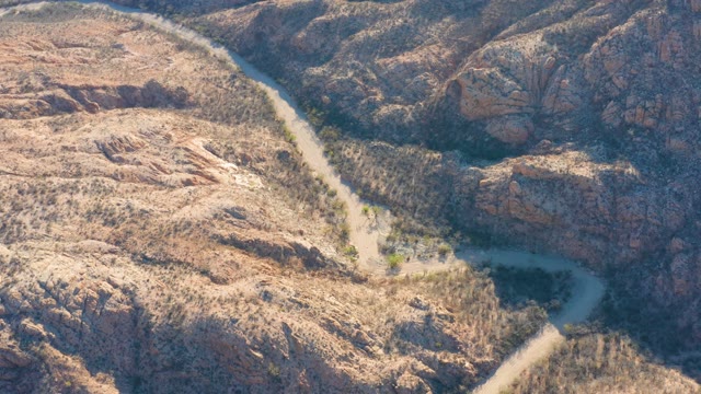 CABO PULMO BCS MEXICO-2021: Winding Road Through Arid Mountain Terrain