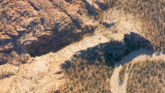 CABO PULMO BCS MEXICO-2021: Winding Dirt Path Through Arid Rock Formations