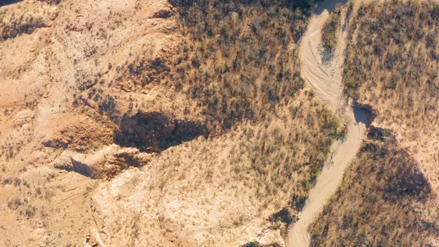 CABO PULMO BCS MEXICO-2021: Winding Dirt Road Through Arid Hills