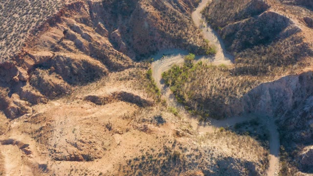 CABO PULMO BCS MEXICO-2021: Winding Dirt Road Through Arid Hills
