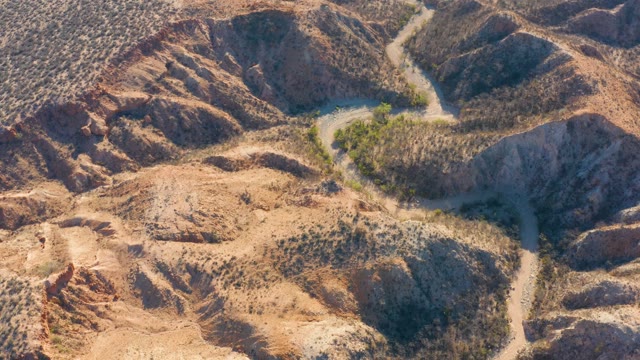 CABO PULMO BCS MEXICO-2021: Winding Dirt Road Through Arid Hills