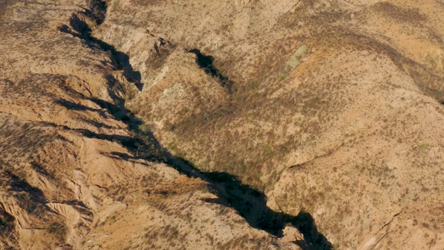 CABO PULMO BCS MEXICO-2021: Winding Dry Riverbed in Arid Rocky Terrain