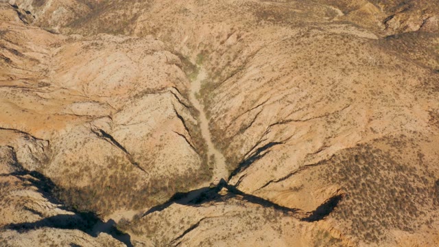 CABO PULMO BCS MEXICO-2021: Arid Canyon with Fading Green Patch