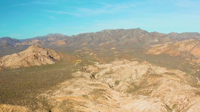 CABO PULMO BCS MEXICO-2021: Desert Valley with Wind-Blown Vegetation