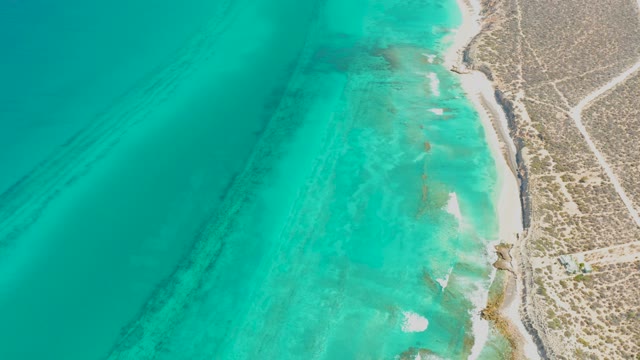 Tide Receding Along a Sandy Coastal Shore