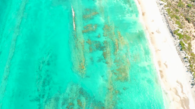CABO PULMO BCS MEXICO-2021: Boat Moving in Clear Turquoise Beach Waters