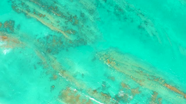 CABO PULMO BCS MEXICO-2021: Clear Turquoise Ocean with Underwater Coral and Moving Boat