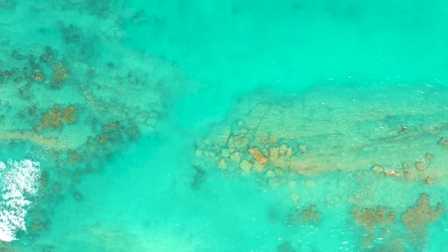 CABO PULMO BCS MEXICO-2021: Gentle Ocean Waves Over Shallow Coral Reefs