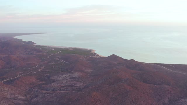 CABO PULMO BCS MEXICO-2021: Coastal Mountains and Calm Sea with Shifting Light