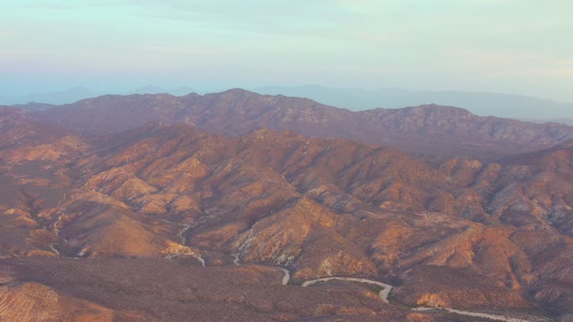 CABO PULMO BCS MEXICO-2021: Arid Mountain Valleys with Winding Road