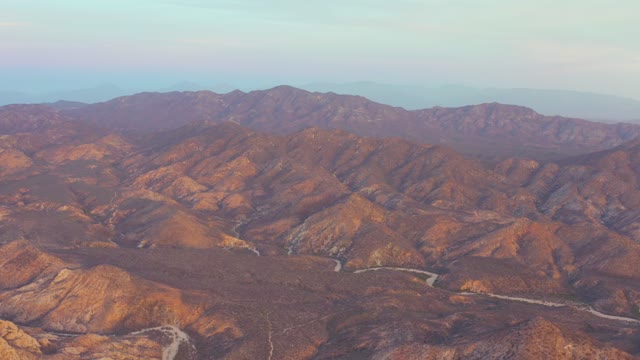CABO PULMO BCS MEXICO-2021: Winding Road Through Desert Mountain Range