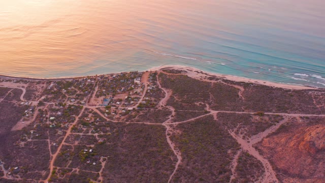 CABO PULMO BCS MEXICO-2021: Gentle Ocean Waves Rolling Onto Sandy Beach