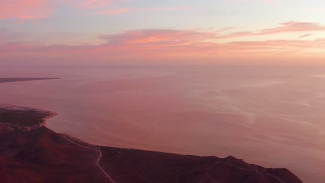 CABO PULMO BCS MEXICO-2021: Coastal Shoreline Shifting at Sunset