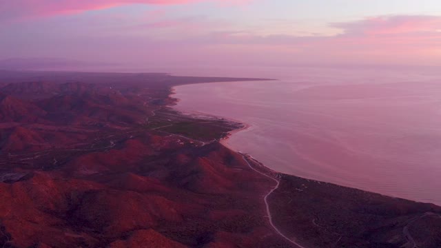CABO PULMO BCS MEXICO-2021: Coastal Mountains and Sea at Twilight