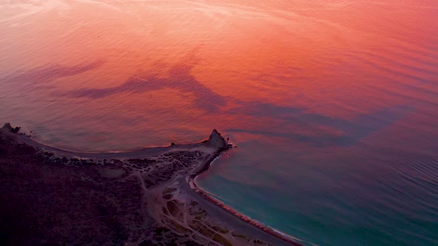CABO PULMO BCS MEXICO-2021: Coastal Water Color Gradient at Dusk