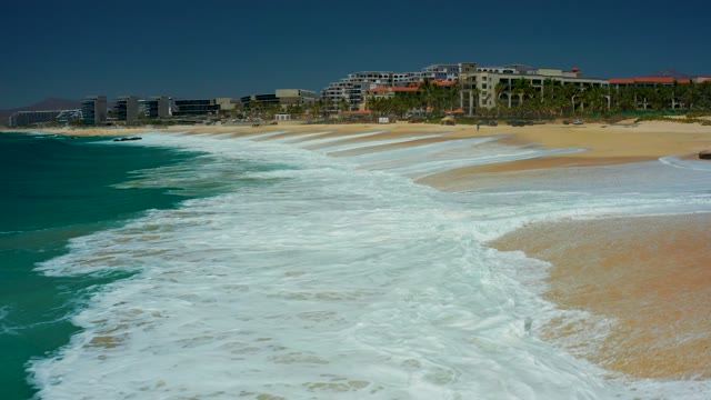 MARQUIS LOS CABOS BCS MEXICO-2021: Ocean Waves Rolling Onto Sandy Beach