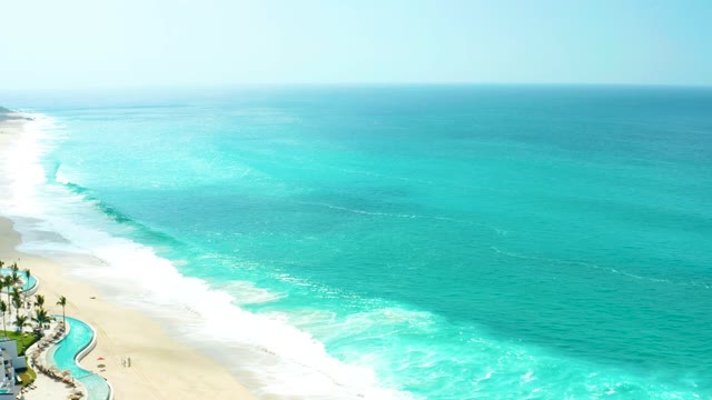 MARQUIS LOS CABOS BCS MEXICO-2021: Waves Breaking on Sandy Shore