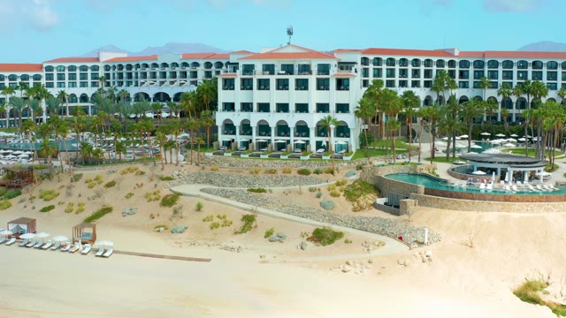MARQUIS LOS CABOS BCS MEXICO-2021: Beachfront Hotel with Palm Trees and Pool Area