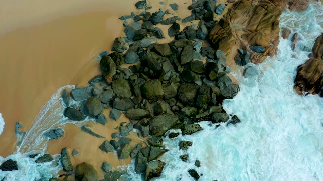 MARQUIS LOS CABOS BCS MEXICO-2021: Waves Crashing Over Rocky Shoreline