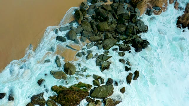 MARQUIS LOS CABOS BCS MEXICO-2021: Waves Crashing on Rocky Shoreline