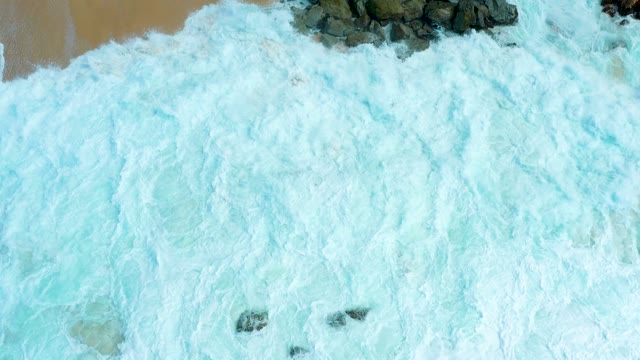 MARQUIS LOS CABOS BCS MEXICO-2021: Waves Receding to Reveal Rocky Shoreline