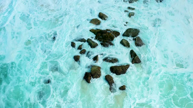 MARQUIS LOS CABOS BCS MEXICO-2021: Waves Crashing Over Rocky Ocean Shallows