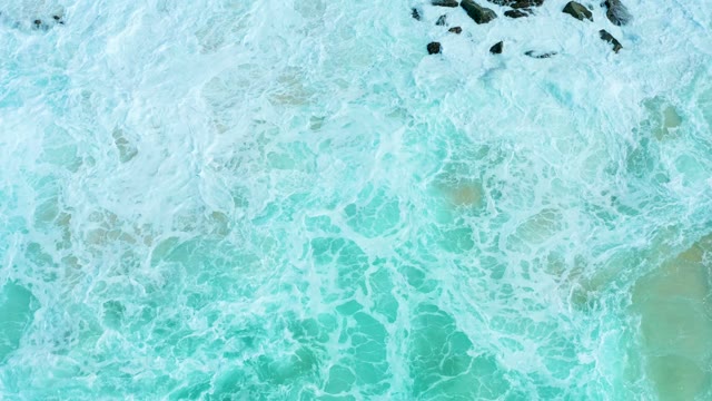 MARQUIS LOS CABOS BCS MEXICO-2021: Turquoise Ocean Waves and Rocks From Above