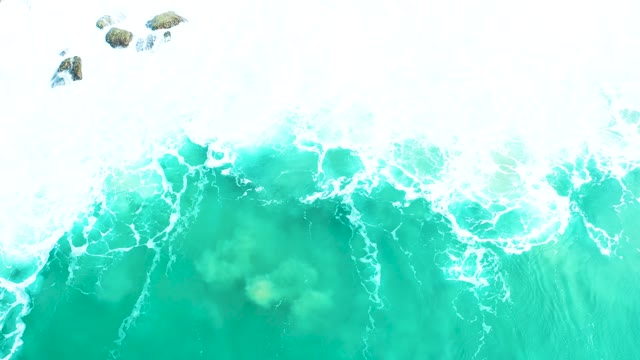 MARQUIS LOS CABOS BCS MEXICO-2021: Ocean Waves with Turquoise Water and White Foam