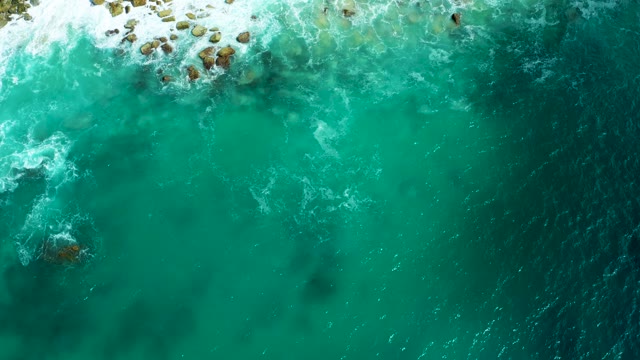 MARQUIS LOS CABOS BCS MEXICO-2021: Waves Crashing on Rocky Shore From Above