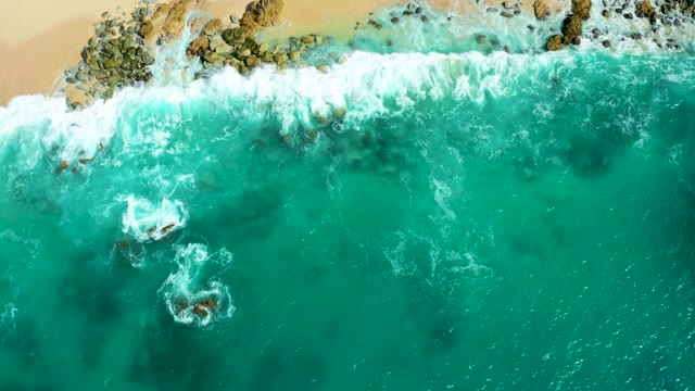 MARQUIS LOS CABOS BCS MEXICO-2021: Waves Hitting Rocky Coast From Above