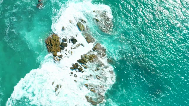 MARQUIS LOS CABOS BCS MEXICO-2021: Waves Crashing Against Rocky Ocean Formations