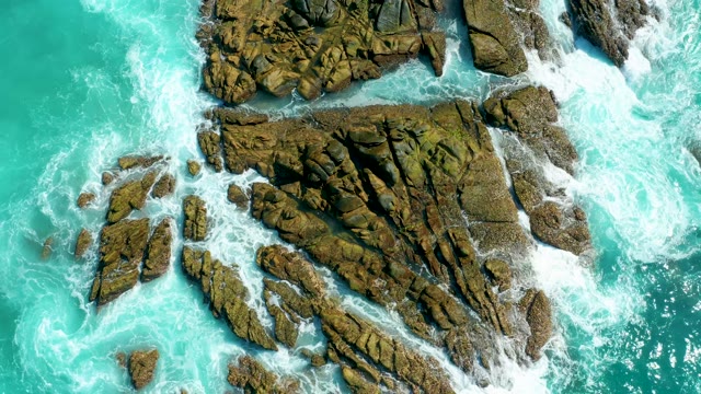 MARQUIS LOS CABOS BCS MEXICO-2021: Waves Crashing Against Rocky Ocean Outcrops
