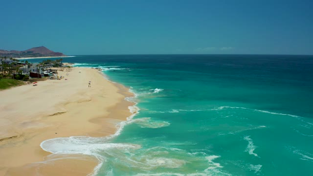 DREAMS LOS CABOS BCS MEXICO-2021: Gentle Ocean Waves Lapping Sandy Beach