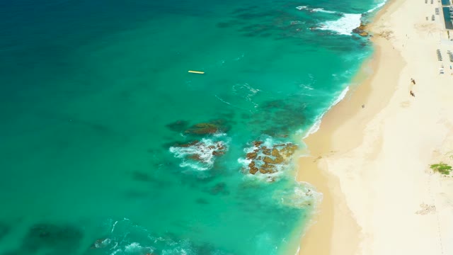 DREAMS LOS CABOS BCS MEXICO-2021: Gentle Ocean Waves Lapping Rocky Shore