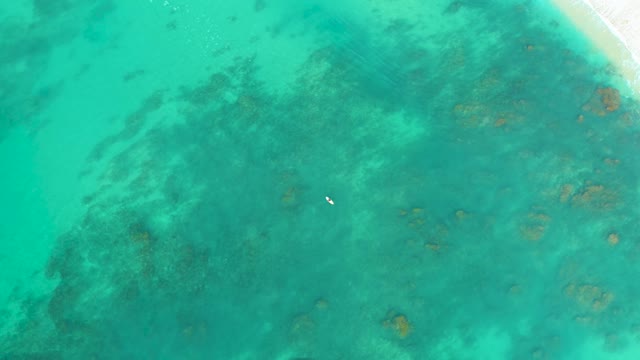 SHIPWRECKS LOS CABOS BCS MEXICO-2021: Aerial View of Coral Reefs in Clear Turquoise Ocean
