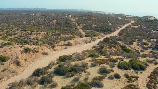 SHIPWRECKS LOS CABOS BCS MEXICO-2021: Vehicle Traveling on Desert Dirt Road